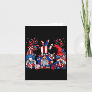 Carte 4 juillet nains patriotique drôle indépendance