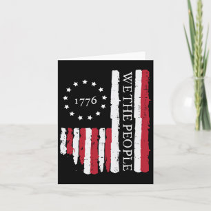 Carte 4 juillet Nous le peuple nous drapeau 1776 Hommes 
