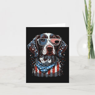Carte 4 juillet Patriotique Allemand Raccourci Pointer D