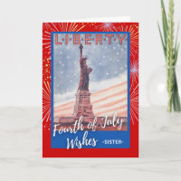 4 juillet pour la statue de la Liberté de Soeur Re