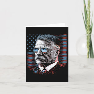Carte 4 juillet président Theodore Roosevelt américain