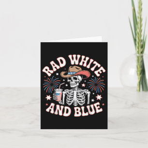 Carte 4 juillet Radiographes Rad Blanc Et Bleu