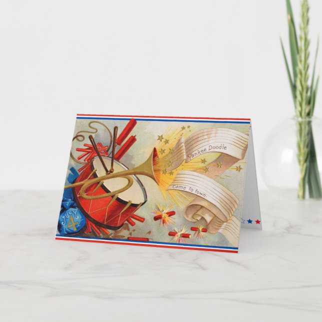 Carte 4 juillet rétro (Devant)