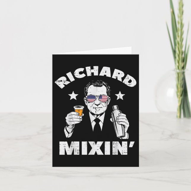Carte 4 juillet Richard Mixin Nixon Président Patriot (Devant)