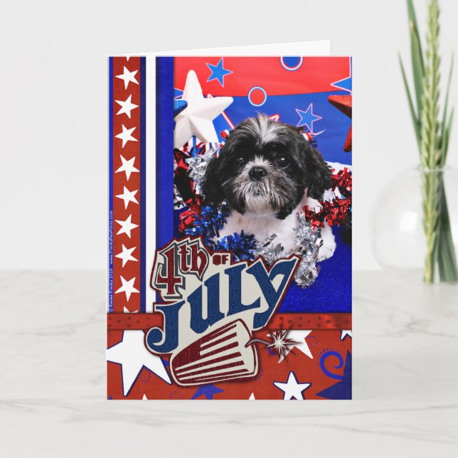 Carte 4 juillet - Shih Tzu - Sadie (Devant)