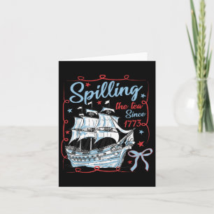 Carte 4 juillet Spilling Le Thé Depuis 1773 Coquette R