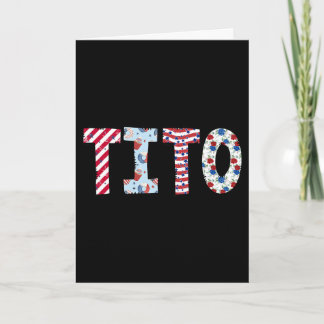 Carte 4 juillet Tito fêté l'indépendance de l'Amérique