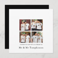 4 photo LGBT Love Husband 1er Anniversaire noir