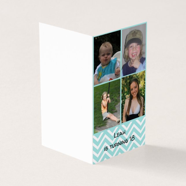 Carte 4 photos pour 18 ans (Outside)