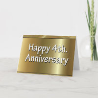 4ème heureux. Soie d'anniversaire de mariage