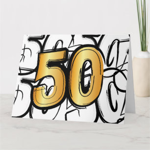 Carte 50 ans de jubilé, d'abraham, de sarah ou de mariag