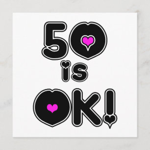 Carte 50 est OK Anniversaire