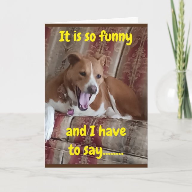 CARTE "50 SÛR VOUS PARAÎT BON" DIT PUP (Devant)