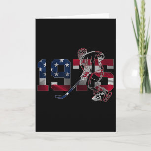Carte 50e anniversaire de hockey sur glace 1975