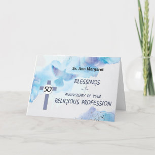 Carte 50e anniversaire de la religion