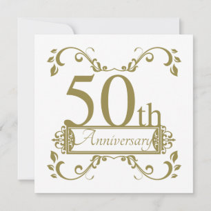 Carte 50e anniversaire de mariage