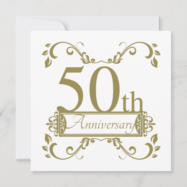 Carte 50e anniversaire du Mariage (Devant)