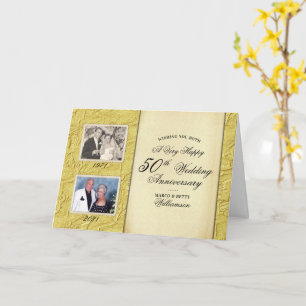 Carte 50e anniversaire du Mariage 2 Photo