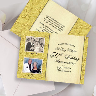 Carte 50e anniversaire du Mariage 2 Photo
