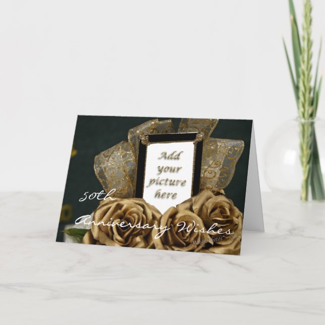 Carte 50e anniversaire du Mariage personnaliser-carte (Devant)