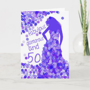Carte 50e Anniversaire - Fabuleux, Glamour Et 50