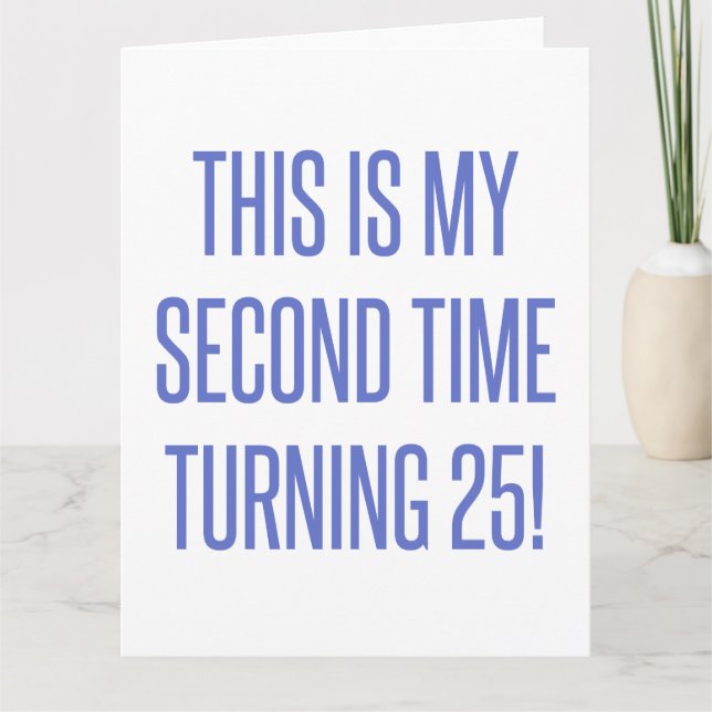 Carte 50e anniversaire Gag cadeau (Devant)