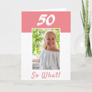 Carte 50e anniversaire Inspirational Photo Anniversaire