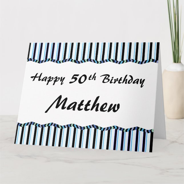 Carte 50e anniversaire ou tout âge (Devant)