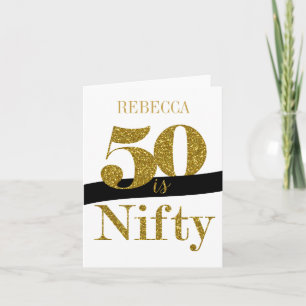 Carte 50e anniversaire personnalisée en Parties sc