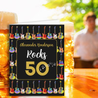 50e anniversaire Rock and Roll Guitar ajouter Nom