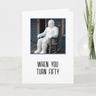 Carte 50e anniversaire vieillir humour