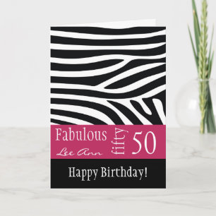 Carte 50e Birthday Card