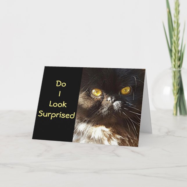 Carte **50e HUMOUR D'ANNIVERSAIRE** NE L'ATTENDAIT PAS! (Devant)