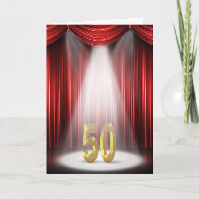 Carte 50th Anniversary Spotlight Congratulations (Devant)