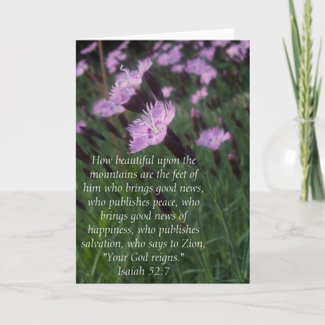 Carte 52:7 d'Isaïe (Devant)