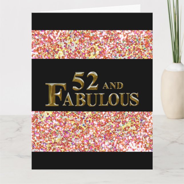 Carte 52e anniversaire  (Devant)