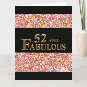 Carte 52e anniversaire