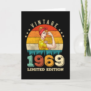 Carte 53 ans 1969 Femmes Vintages 53e anniversaire Cadea