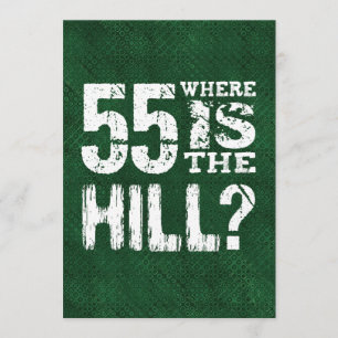 Carte 55 où est anniversaire drôle GR55Z de colline le