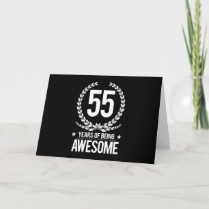Carte 55e anniversaire (55 ans d'être génial)