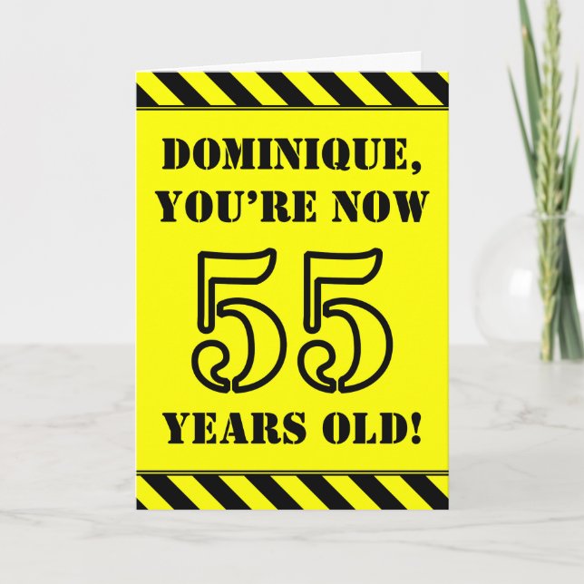 Carte 55e anniversaire : Jeu de style de crayon amusant  (Devant)