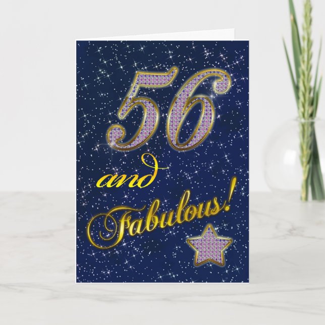 Carte 56e anniversaire pour quelqu'un Fabulous (Devant)