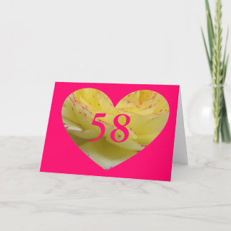 Carte 58e anniversaire