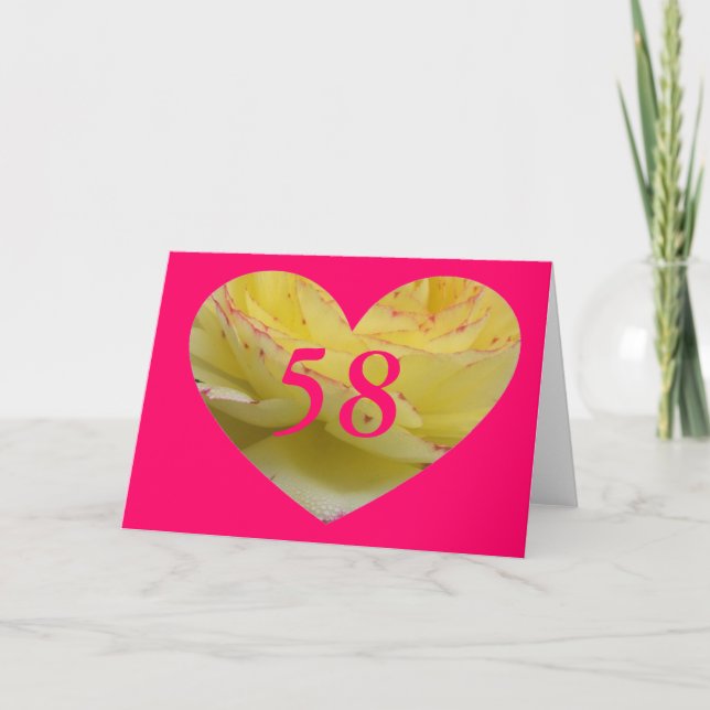 Carte 58e anniversaire (Devant)