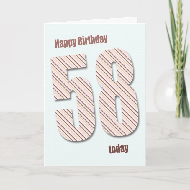 Carte 58e anniversaire (Devant)