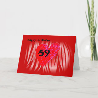 Carte 59e anniversaire