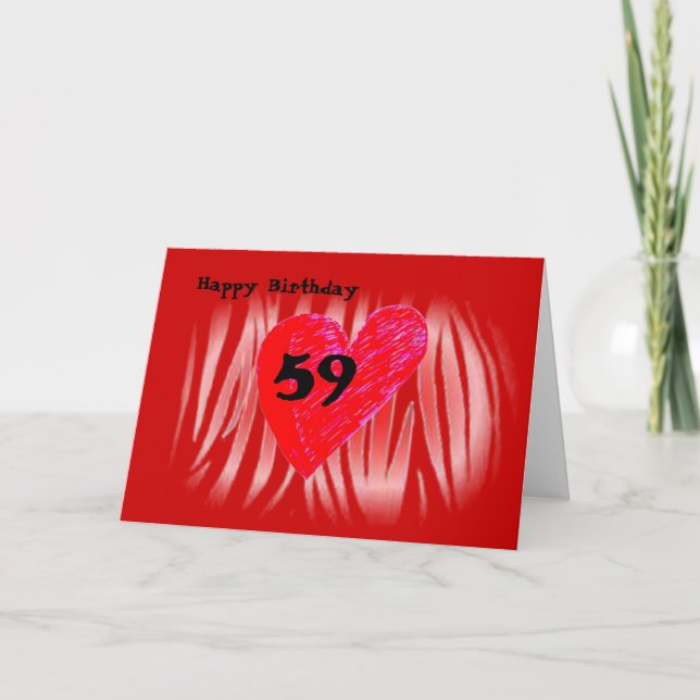 Carte 59e anniversaire (Devant)