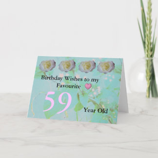 Carte 59e anniversaire