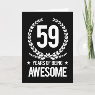 Carte 59e anniversaire (59 ans d'être génial)