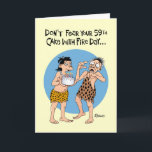 Carte 59e Birthday Greeting<br><div class="desc">Funny 59th Birthday Greeting Card for a man s</div>